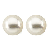 14K White 5 mm Cultured White Akoya Pearl Earrings